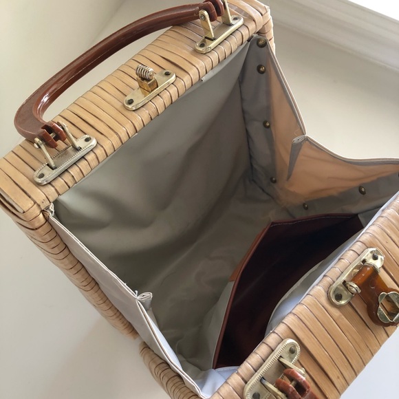 Top handle summertime bag. Vintage. - Picture 3 of 5